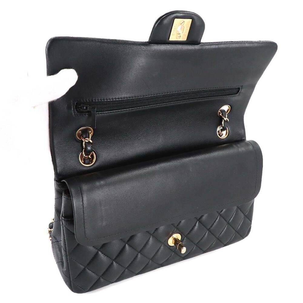 CHANEL Matelasse 25 Chain Shoulder Handbag in Black Lambskin with Gold Hardwa... - Picture 7 of 10